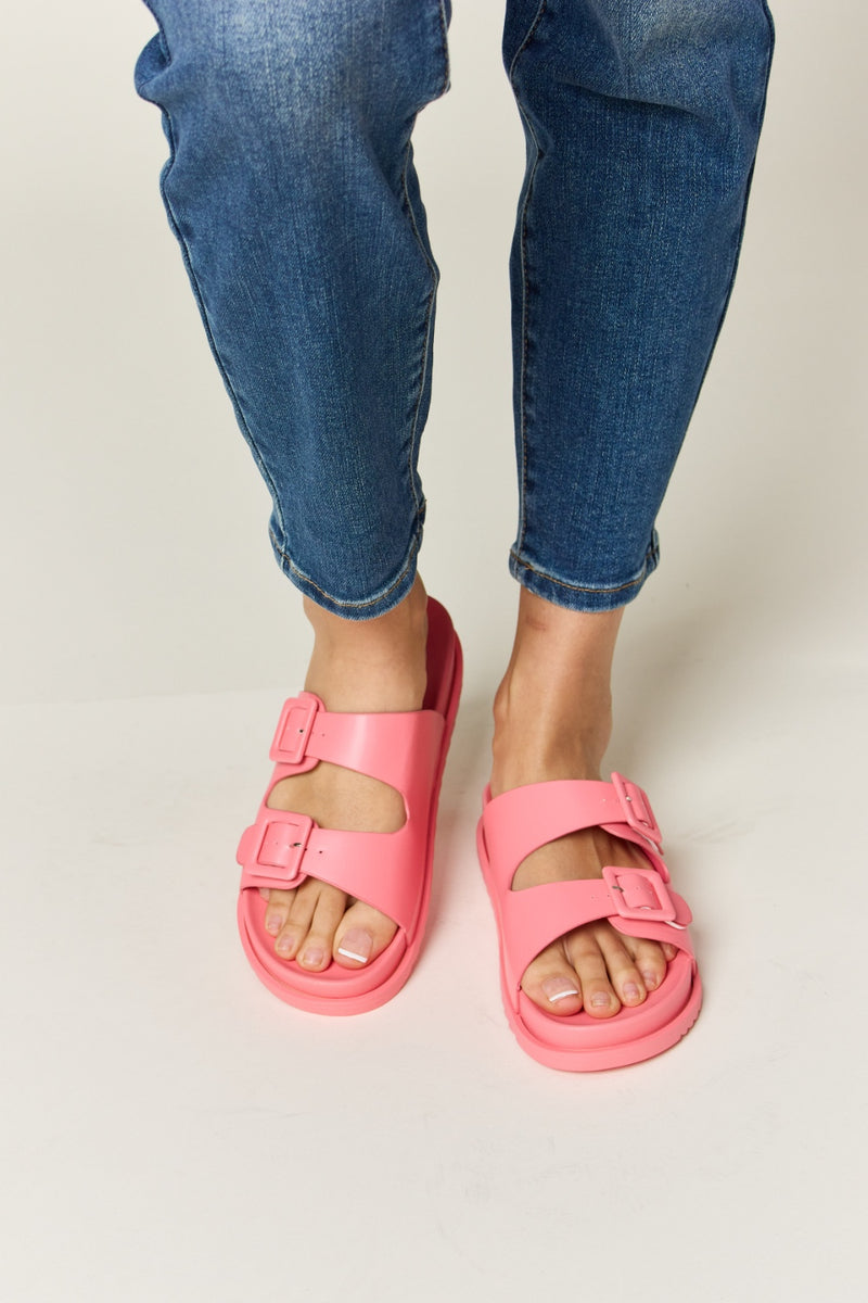 Legend Double Buckle Open Toe Sandals