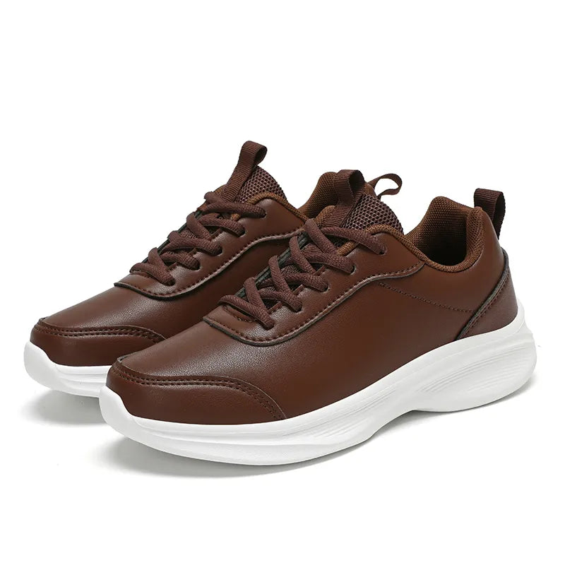 EXUDE Men's Casual PU Faux Leather Sneakers