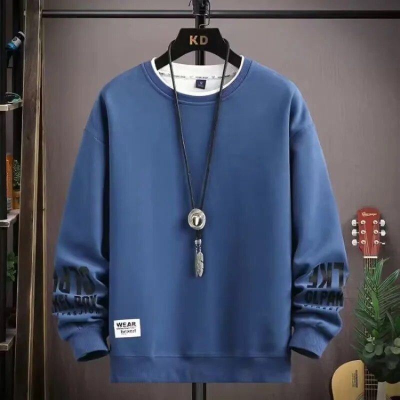 Men's Spring Autumn Korean Harajuku O-Neck Sweatshirt