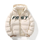 FAST Men's Winter Hooded Embroidered Coat
