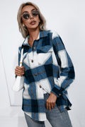 Camisa de franela a cuadros con botones