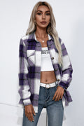 Camisa de franela a cuadros con botones