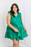 Vestido con volantes de tamaño completo para cita de juego de Hailey &amp; Co