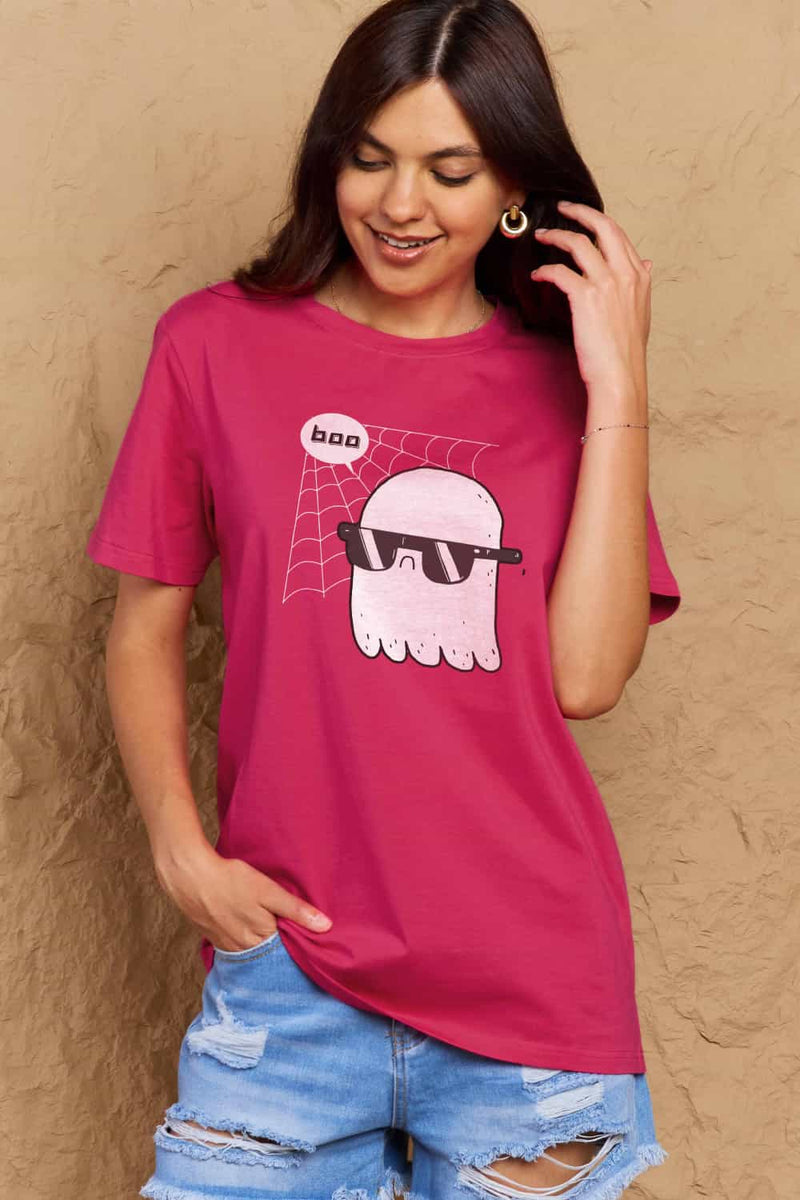 Simply Love Full Size BOO Graphic Cotton Tee