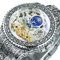 FORSINING Men's Tourbillon Skeleton Phase Watch