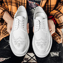 Men's Formal Split Leather Flat Loafers