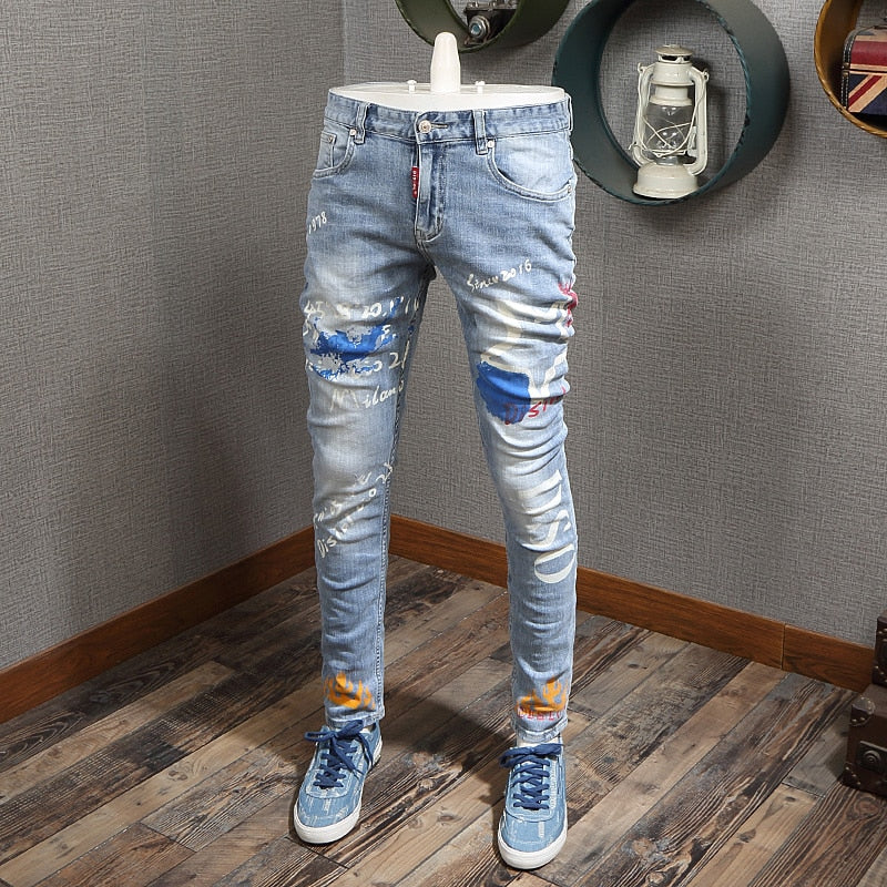 Men's American Street Style Slim Fit Jeans