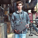Men's Large Waterproof Canvas Briefcase Bag