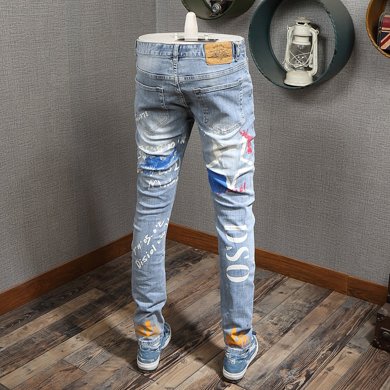 Men's American Street Style Slim Fit Jeans