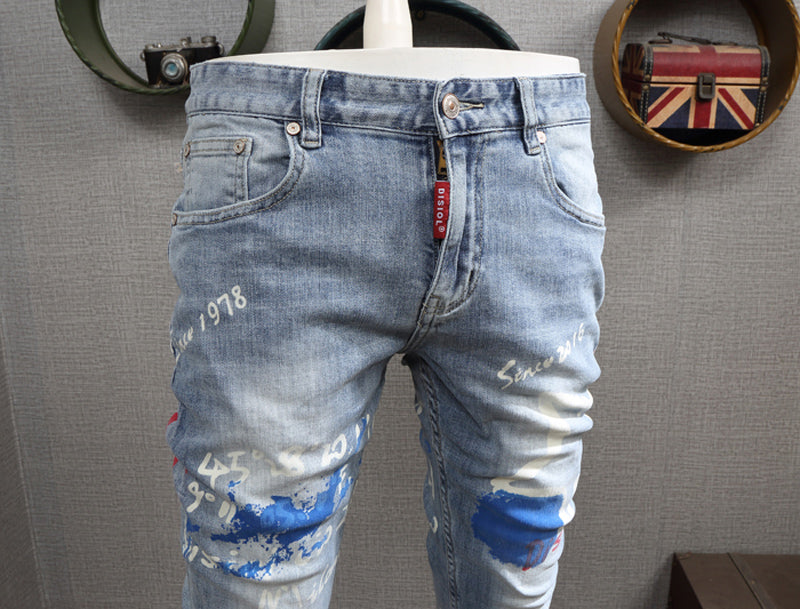 Men's American Street Style Slim Fit Jeans