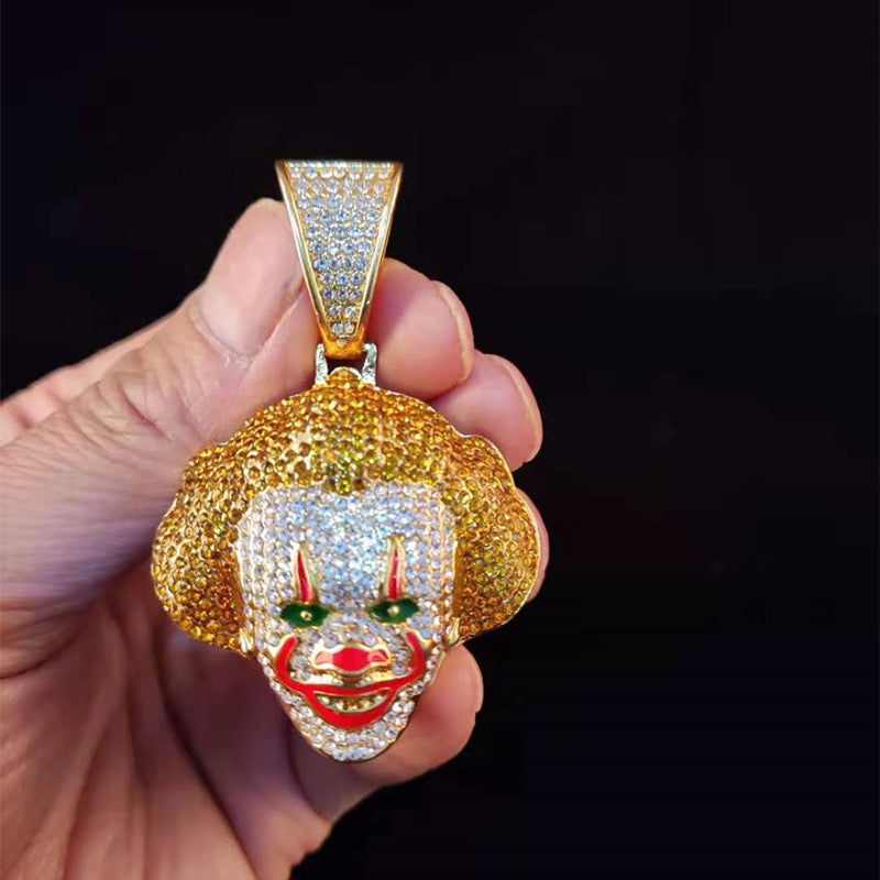 Clown Pendant Unisex Necklace