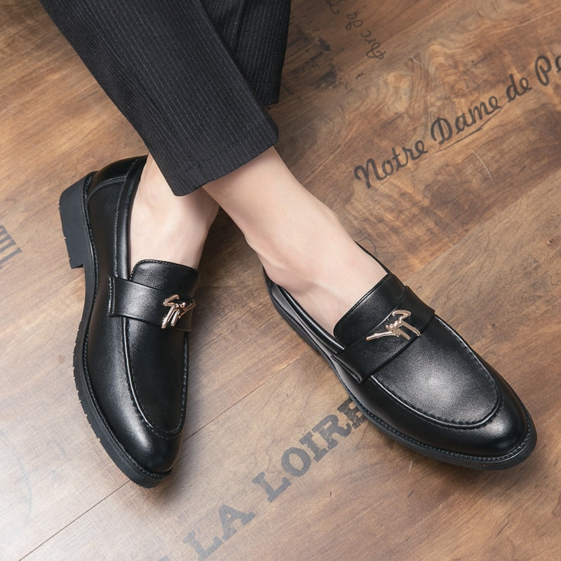 Men's Faux Leather Formal Wedding Loafers