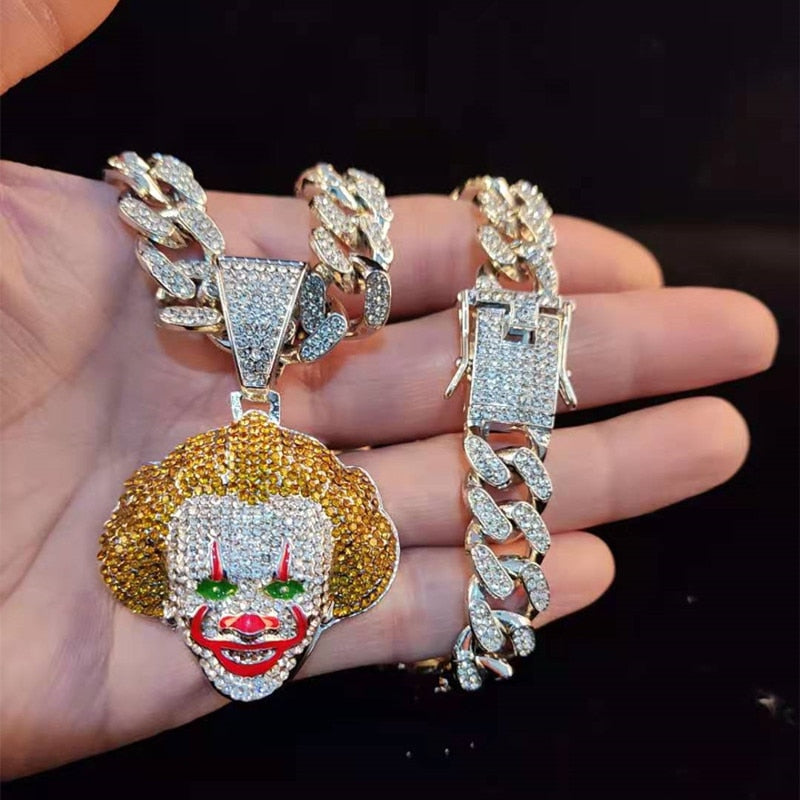 Clown Pendant Unisex Necklace