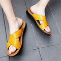 Men's Italian Faux Leather Slippers