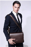 KANGAROO Men's Luxury Leather Classic Bag