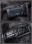 Men's Faux Leather Slim Fit Fleece Interior Jacket