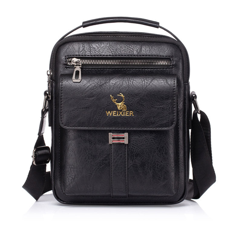 WEIXER Men's Casual PU Leather Crossbody Bags