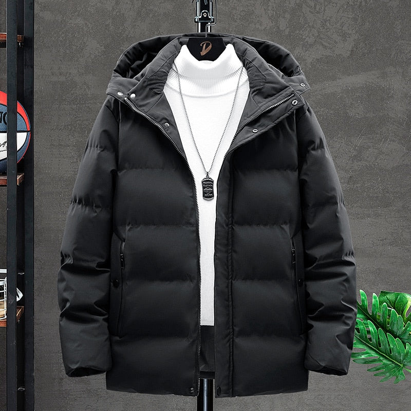MANTORS Men's Thick Parkas Hooded Jacket