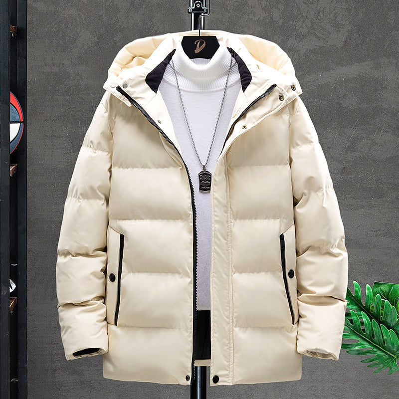 MANTORS Men's Thick Parkas Hooded Jacket