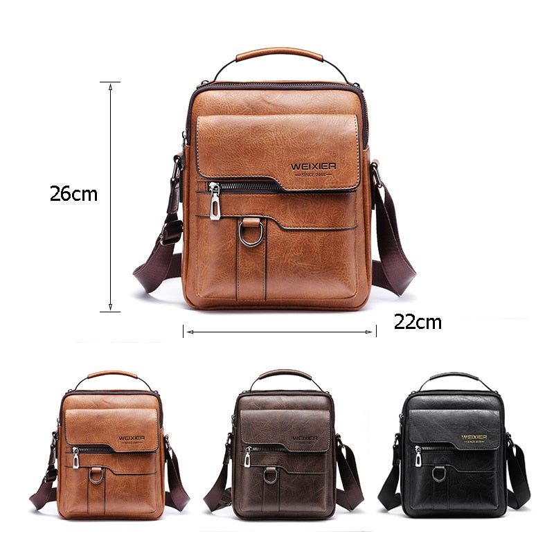 WEIXIER Men's Vintage Crossbody Shoulder Bag