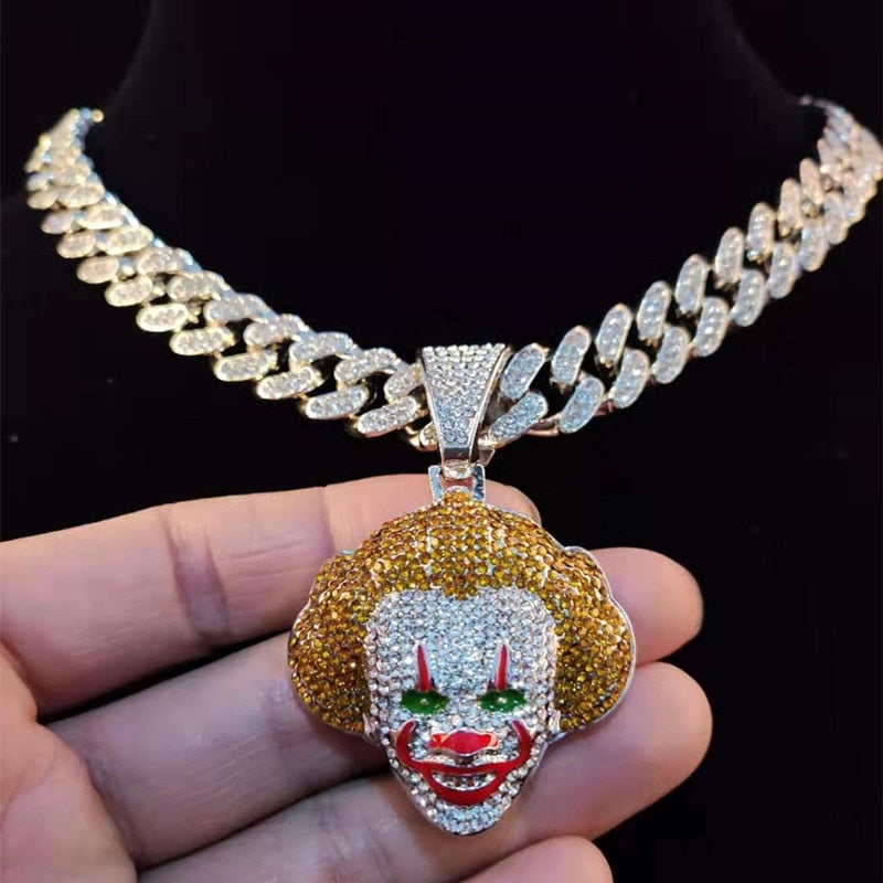 Clown Pendant Unisex Necklace