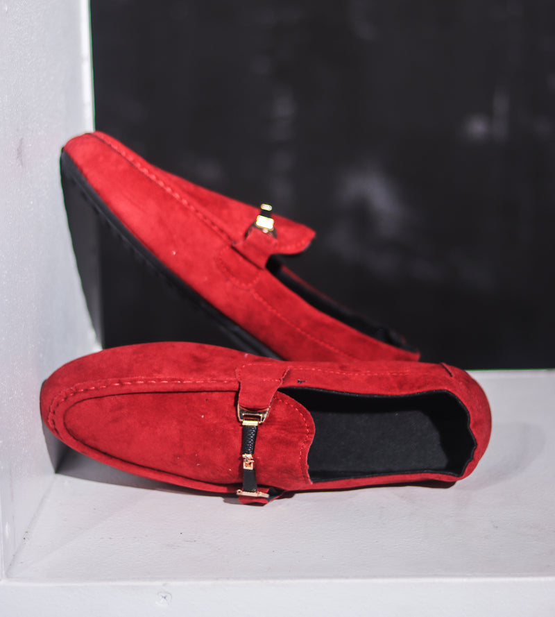 Mocasines de cuero sin cordones de diseñador para hombre