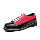 Men's Genuine Leather Lace Up Low Platform Oxfords