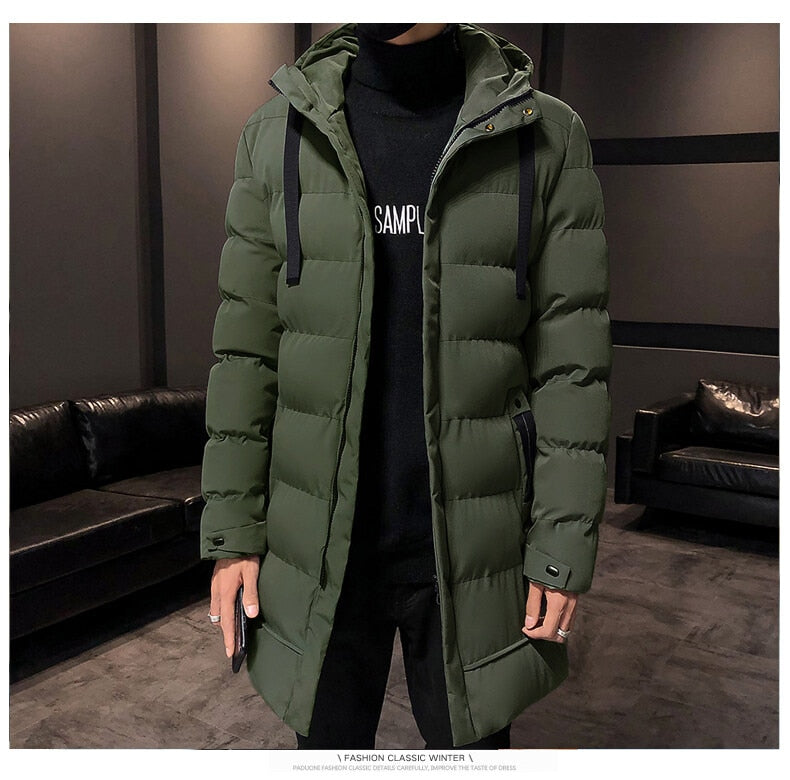 MANTORS Men's Long Winter Puffer Jacket