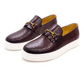 BREX Men's Genuine Leather Flat Boat Shoes