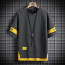 Men's Loose Fit Double Colored Casual T-Shirts
