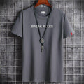 "BREAK RULES" Men's Graphic T-Shirt - AM APPAREL