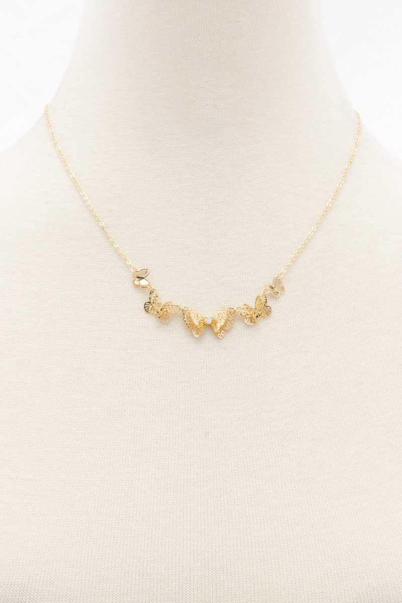 Butterfly Necklace - AM APPAREL