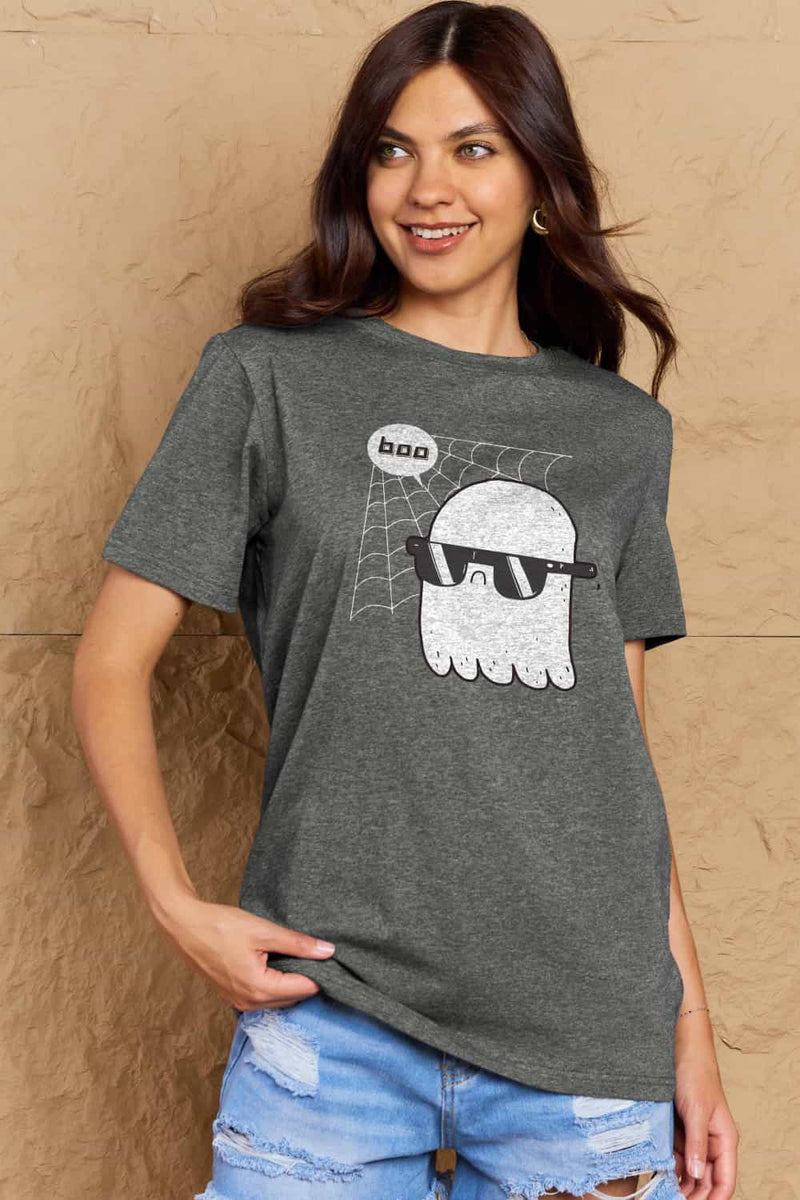 Simply Love Full Size BOO Graphic Cotton Tee