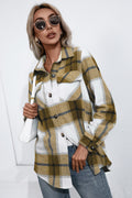 Camisa de franela a cuadros con botones