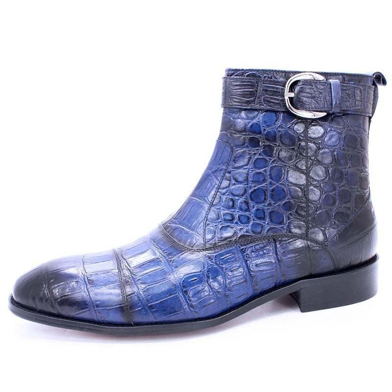 DW Men's Genuine Leather Cowboy Boots - AM APPAREL