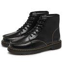 GEN Men's Platform Faux Leather Lace Up Boots - AM APPAREL