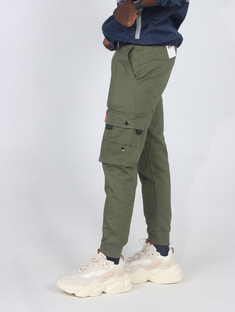 Men Outdoor Tactical Skinny Cargo Joggers - AM APPAREL