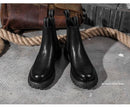 Men's British Designer PU Leather Chelsea Boots - AM APPAREL
