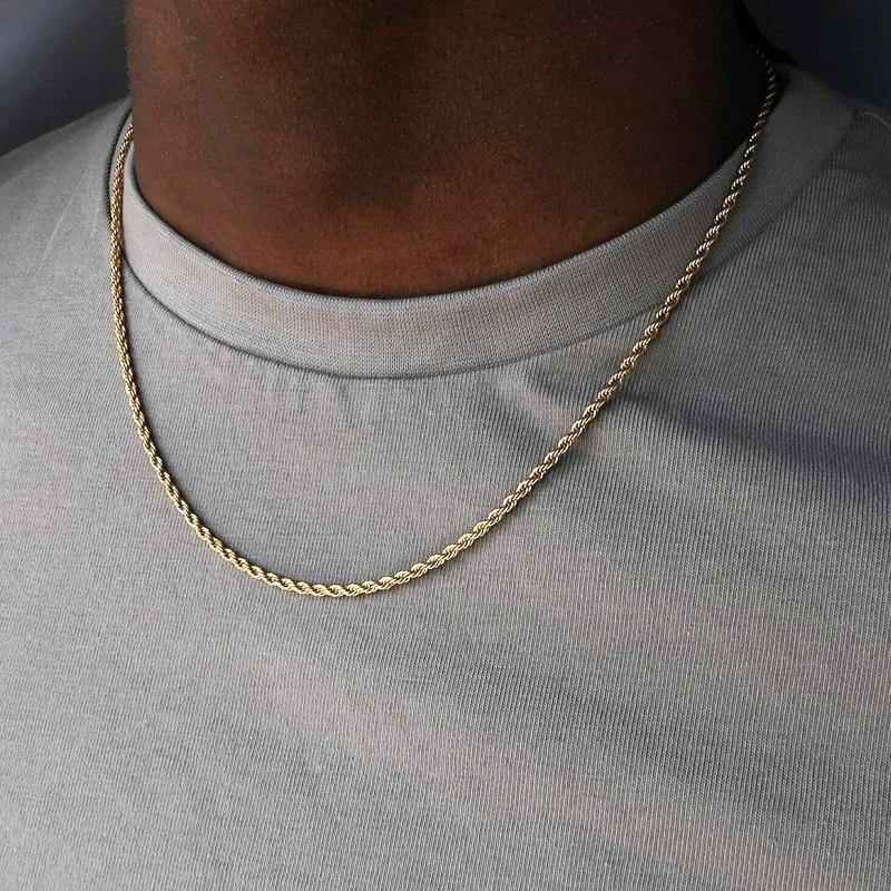 Men's Casual Long Necklace - AM APPAREL