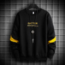 Men's Casual Round Collar Sweatshirt - AM APPAREL