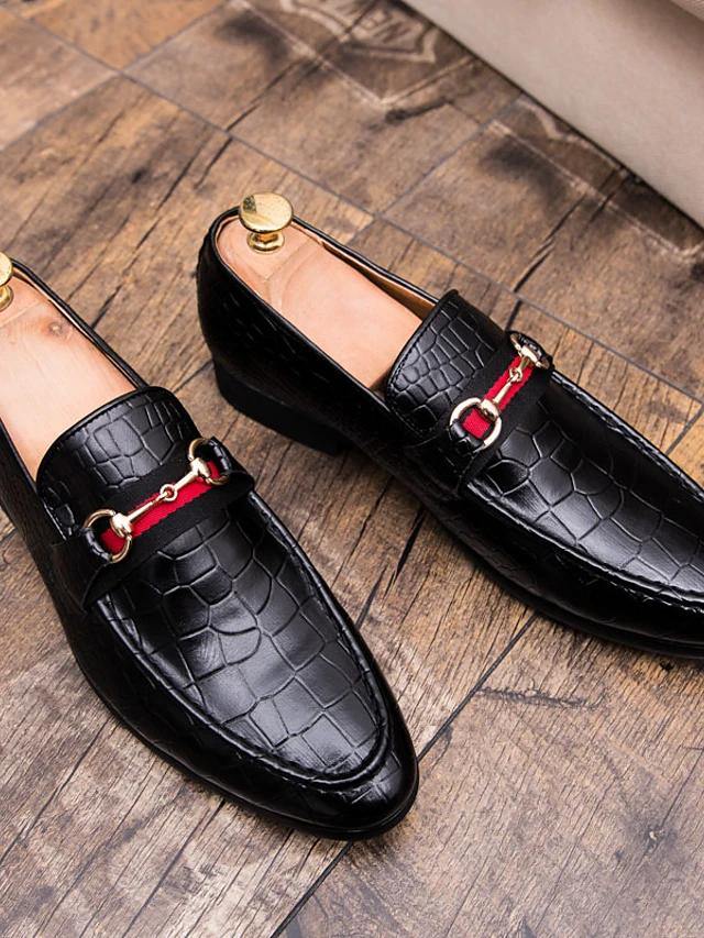 Men's Comfort PU Casual Loafers Style Shoes - AM APPAREL