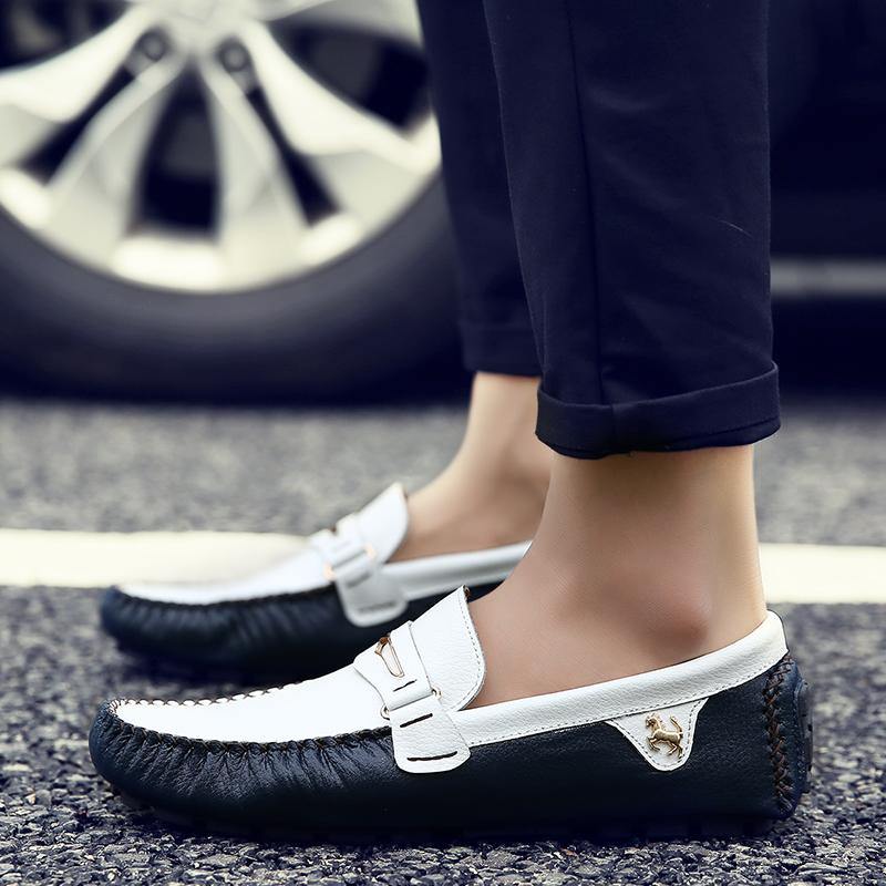 Men's Fashion Moccasin Soft Comfy Loafers - AM APPAREL