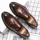 Men's Formal Faux Leather Oxford Shoes - AM APPAREL
