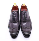 Men's Genuine Leather Brogue Business Oxford Shoes - AM APPAREL