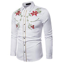 Men's Geometric Floral Daily Business Shirt - AM APPAREL