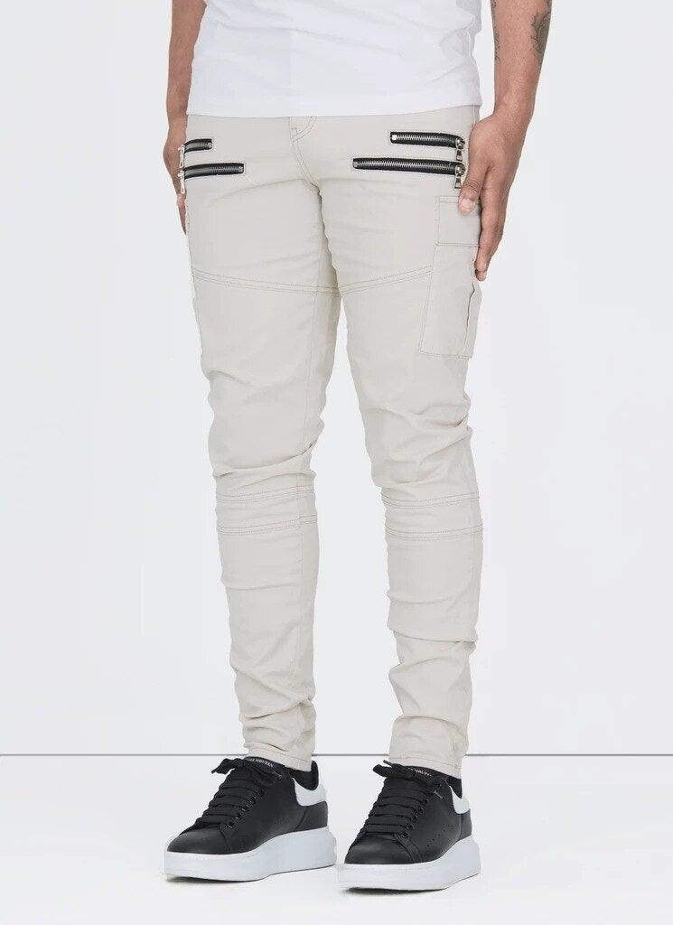 Men's Harem Multi-pocket Slim Fit Zip Joggers - AM APPAREL