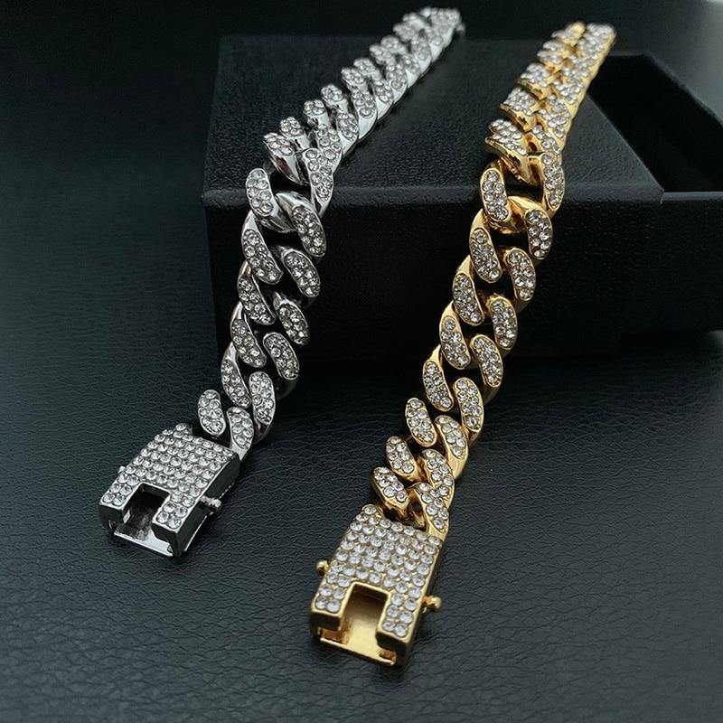 Men's High-Quality Zircon Bling Iced Out Bracelet - AM APPAREL