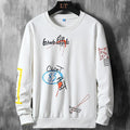 Men's Long Sleeve Casual Graffiti Elastic Top - AM APPAREL