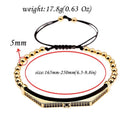 Men's Luxury Black Zircon Bracelets - AM APPAREL