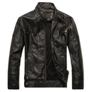 Men's Motorcycle Casual PU Leather Jacket - AM APPAREL